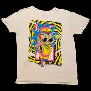 Trippy Rick and Morty white t-shirt (L)